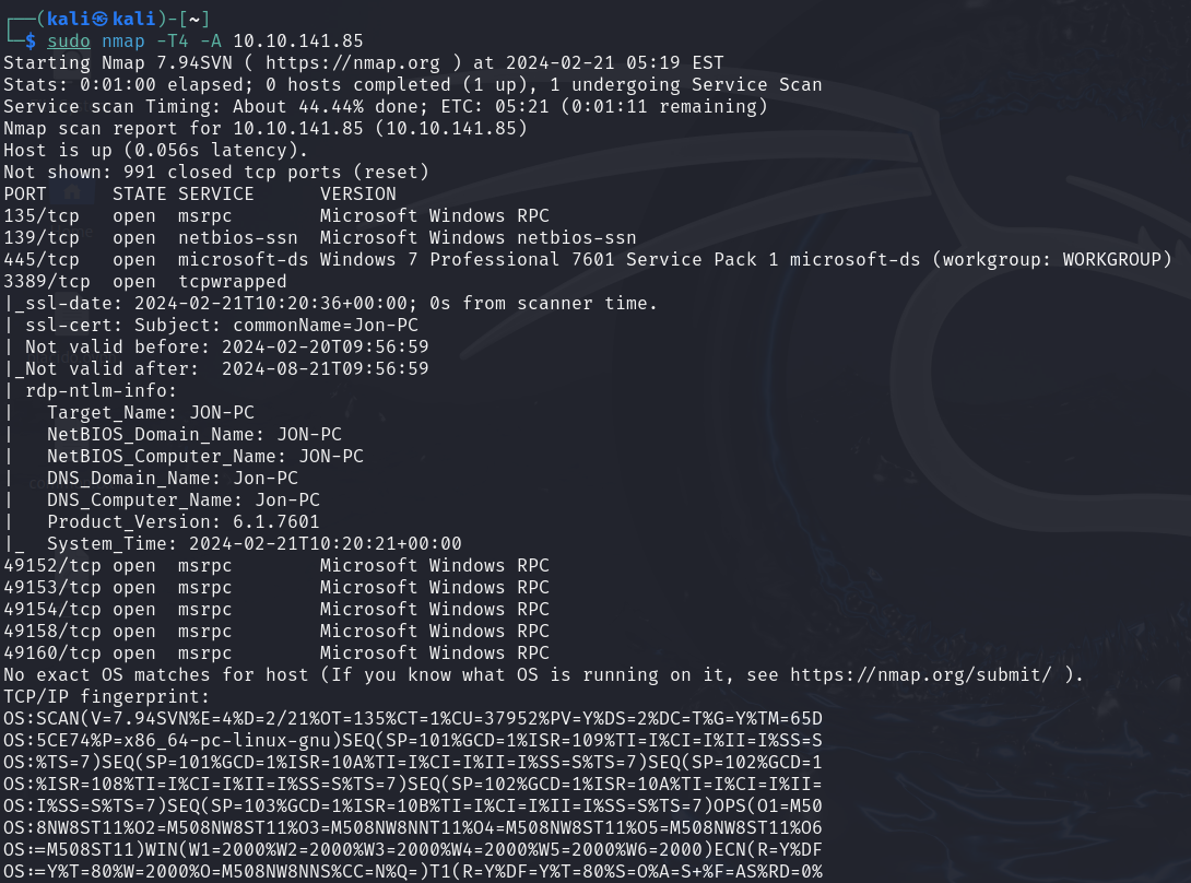 NMAP Scan