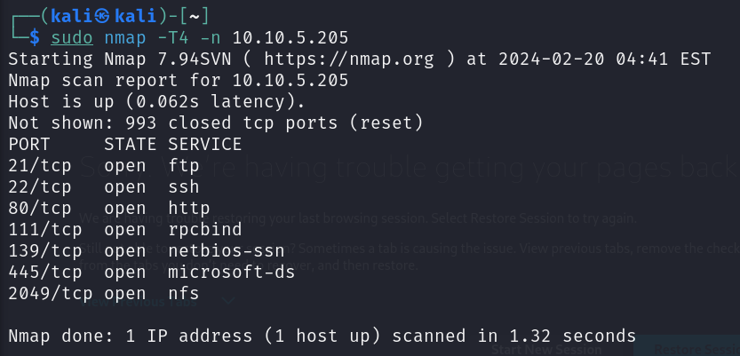 NMAP Scan