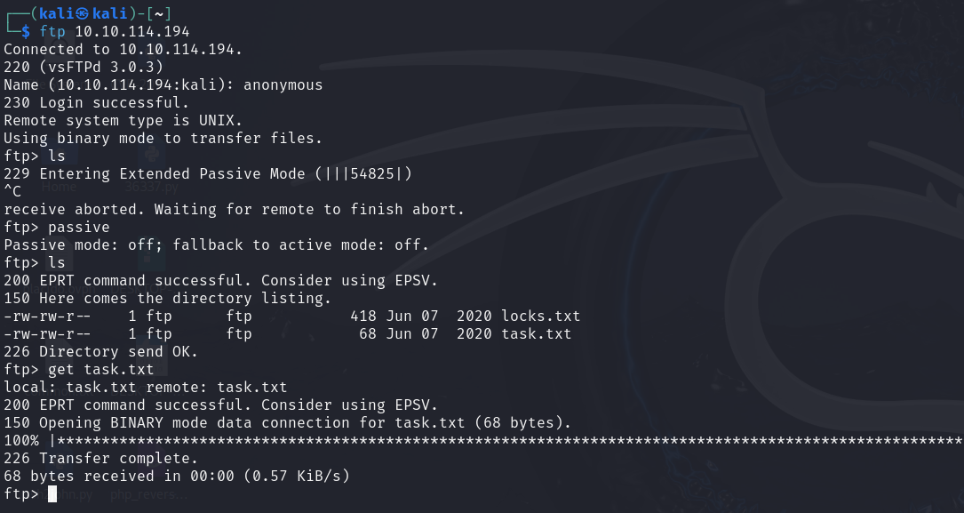 FTP Connection Setup