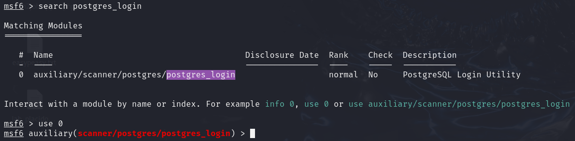 Postgres Initial Connection