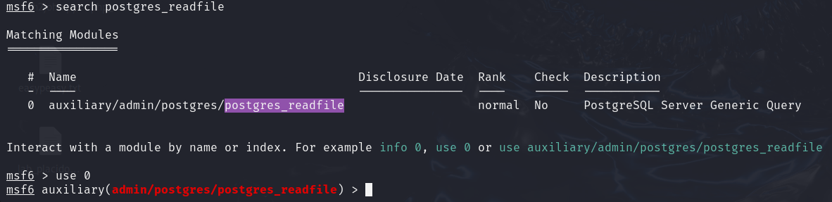 Postgres Read File Module