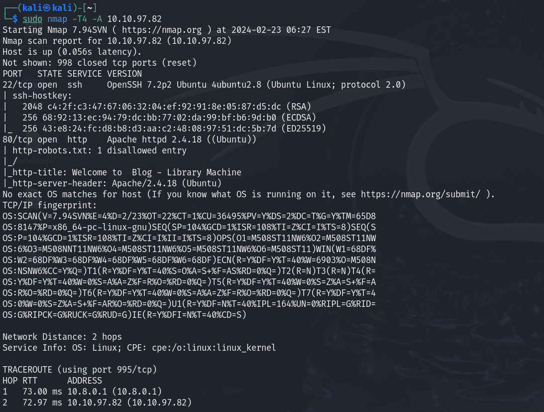 Nmap Scan